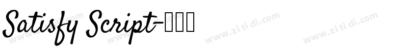 Satisfy Script字体转换